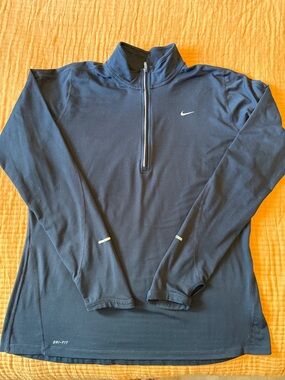 XL NIKE ELEMENT DRI-FIT Black Long-Sleeve Quarter-Zip